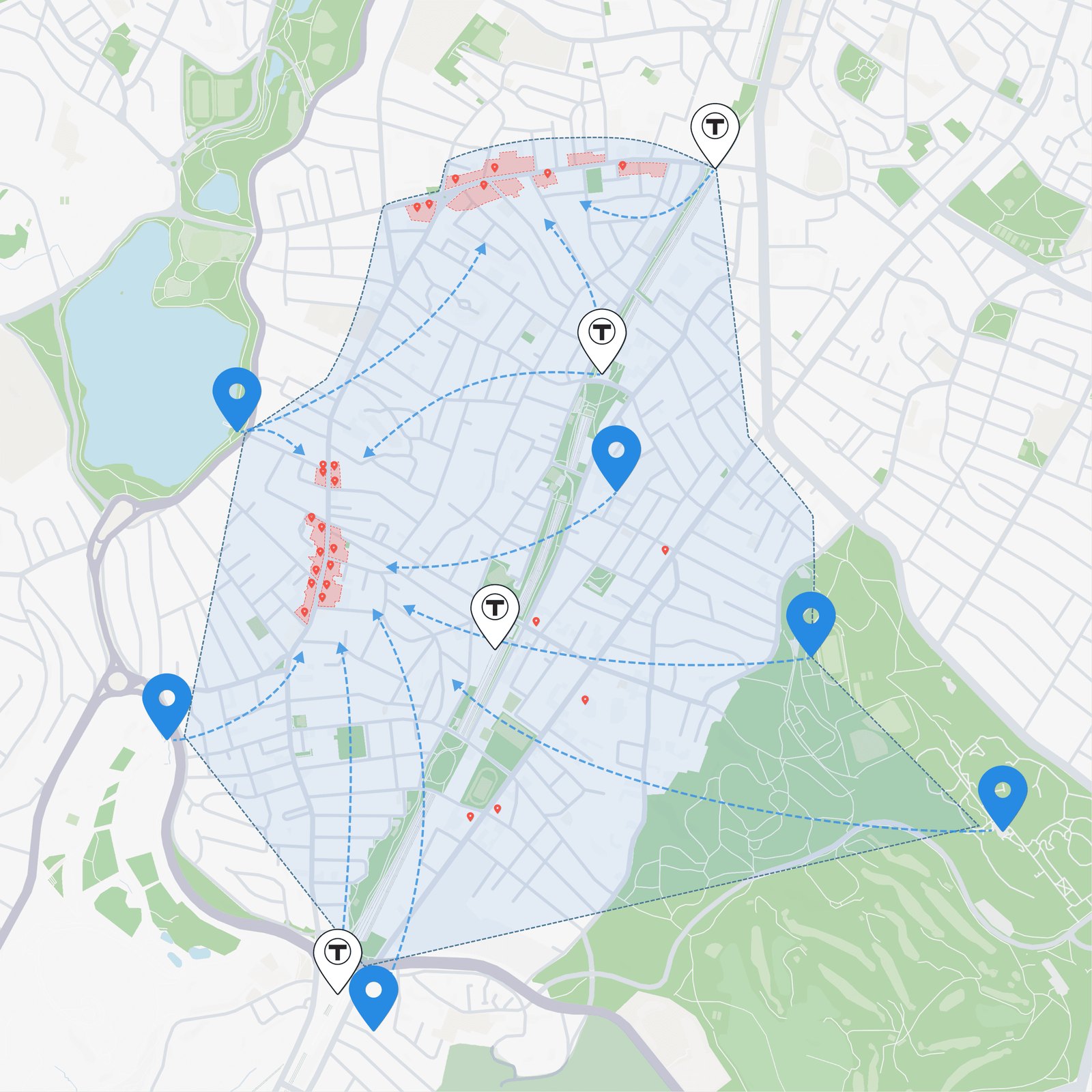 Placement map 4: Combined placement